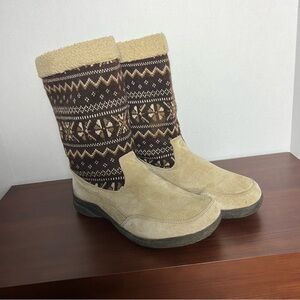 Propet Raquelle Leather and Textile Women’s Boots Size 8 1/2